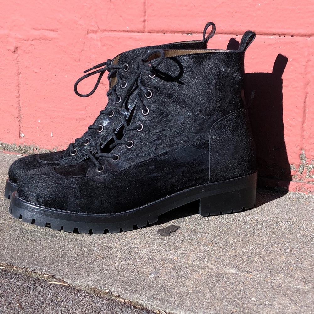 Sartore • Pony Hair Combat Boots